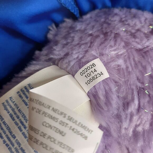 2014 Build A Bear BAB Disney Purple Frozen Anna Bear w/ Dress Cape Wig COMPLETE - Picture 8 of 11